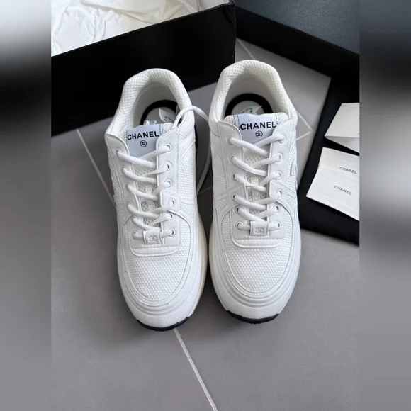 Chanel Runner White Sneakers - Picture 4 of 7